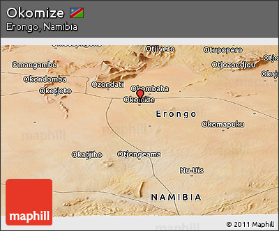 Satellite Panoramic Map of Okomize
