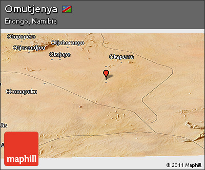 Satellite Panoramic Map of Omutjenya