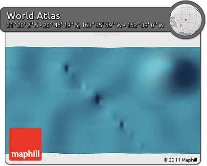 Satellite 3D Map of the Area around 21° 3' 11" S, 163° 7' 30" W