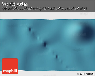 Satellite 3D Map of the Area around 21° 3' 11" S, 163° 7' 30" W