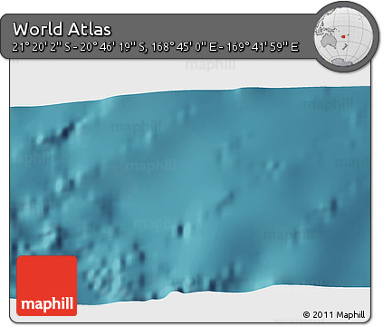 Satellite 3D Map of the Area around 21° 3' 11" S, 169° 13' 29" E