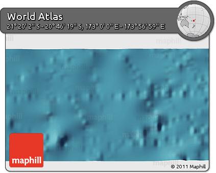 Satellite 3D Map of the Area around 21° 3' 11" S, 173° 28' 29" E