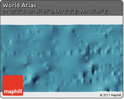 Satellite 3D Map of the Area around 21° 3' 11" S, 173° 28' 29" E