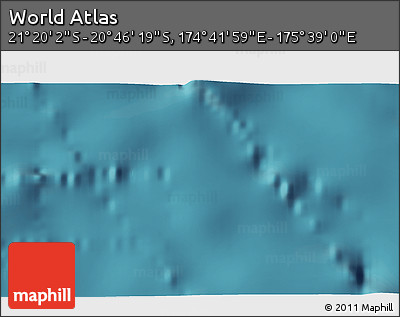 Satellite 3D Map of the Area around 21° 3' 11" S, 175° 10' 30" E