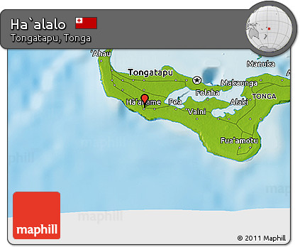 Physical 3D Map of Ha`alalo