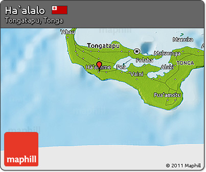 Physical 3D Map of Ha`alalo