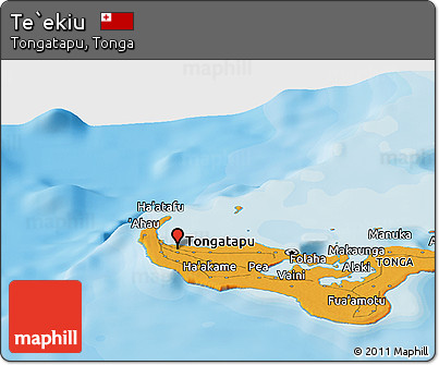 Political Panoramic Map of Te`ekiu
