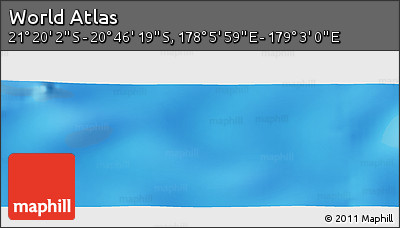 Physical Panoramic Map of the Area around 21° 3' 11" S, 178° 34' 29" E