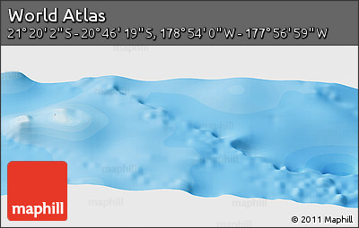 Political Panoramic Map of the Area around 21° 3' 11" S, 178° 25' 30" W