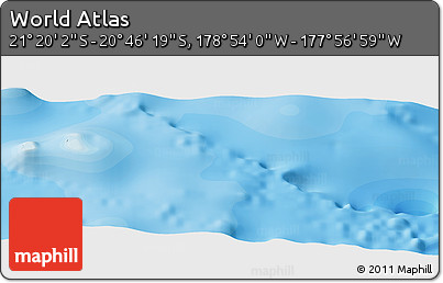 Political Panoramic Map of the Area around 21° 3' 11" S, 178° 25' 30" W