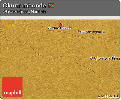 Physical 3D Map of Okumumbonde