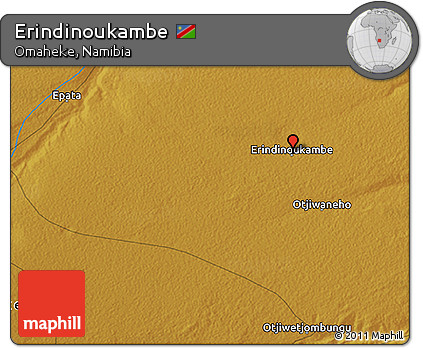 Physical 3D Map of Erindinoukambe