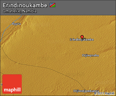 Physical 3D Map of Erindinoukambe