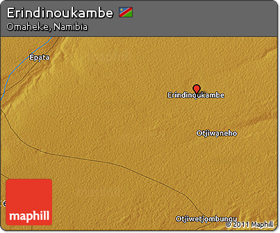Physical 3D Map of Erindinoukambe