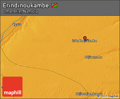 Political 3D Map of Erindinoukambe
