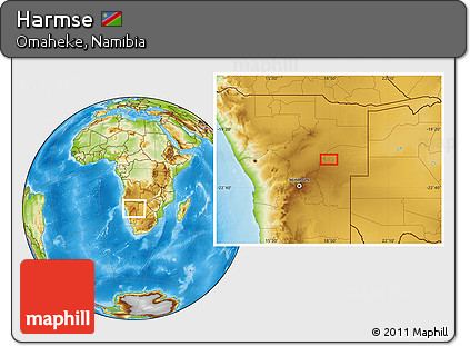 Physical Location Map of Harmse