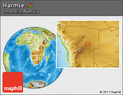 Physical Location Map of Harmse