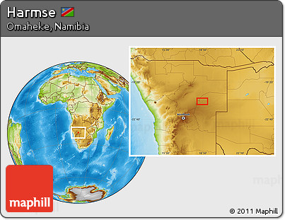 Physical Location Map of Harmse