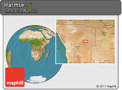 Satellite Location Map of Harmse