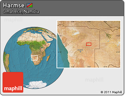 Satellite Location Map of Harmse