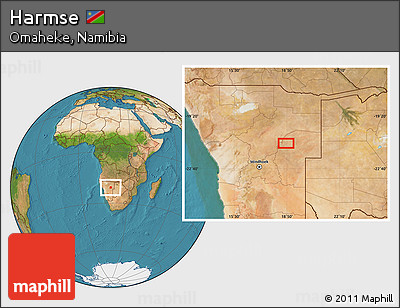 Satellite Location Map of Harmse