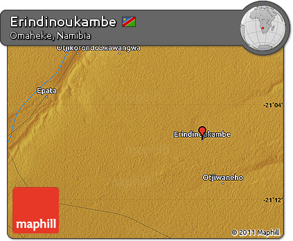Physical Map of Erindinoukambe