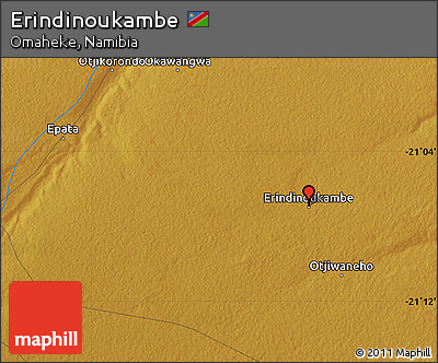 Physical Map of Erindinoukambe
