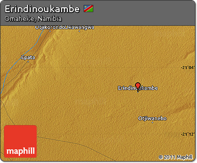Physical Map of Erindinoukambe