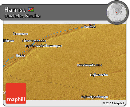 Physical Panoramic Map of Harmse