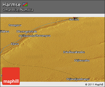 Physical Panoramic Map of Harmse