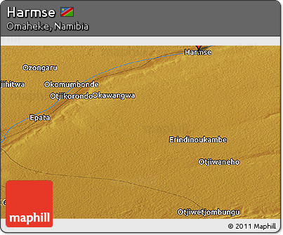 Physical Panoramic Map of Harmse