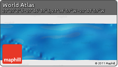 Physical Panoramic Map of the Area around 21° 3' 11" S, 21° 10' 29" W