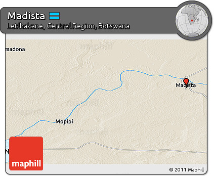 Shaded Relief Panoramic Map of Madista