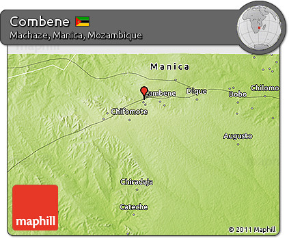Physical 3D Map of Combene