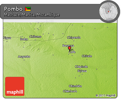 Physical 3D Map of Pombo
