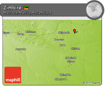 Physical 3D Map of Zimbire