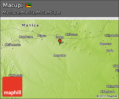 Physical 3D Map of Macupi