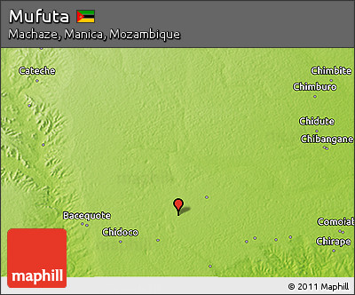 Physical 3D Map of Mufuta