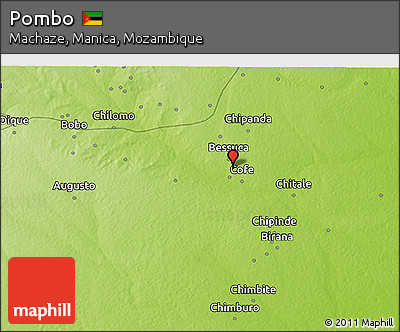 Physical 3D Map of Pombo