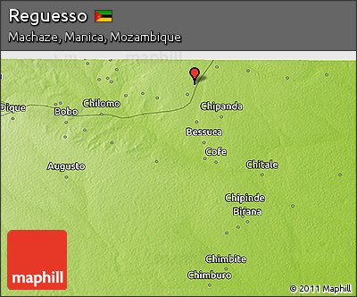 Physical 3D Map of Reguesso