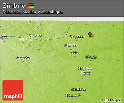 Physical 3D Map of Zimbire