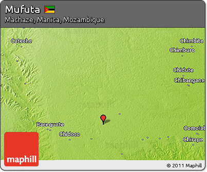 Physical 3D Map of Mufuta