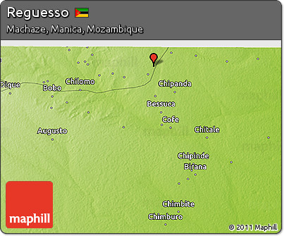 Physical 3D Map of Reguesso