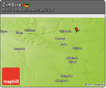 Physical 3D Map of Zimbire