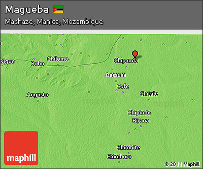 Political 3D Map of Magueba