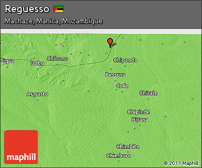 Political 3D Map of Reguesso
