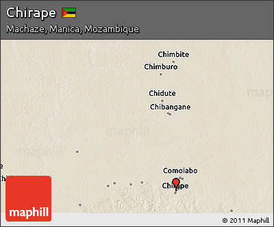 Shaded Relief 3D Map of Chirape
