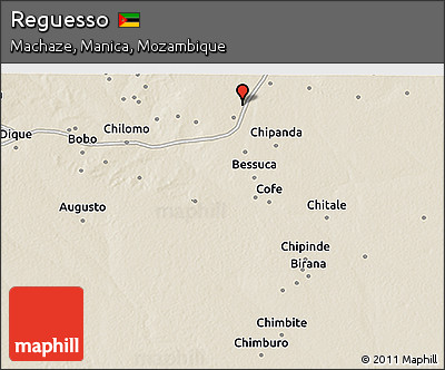 Shaded Relief 3D Map of Reguesso