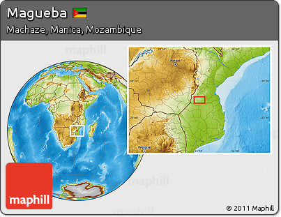 Physical Location Map of Magueba