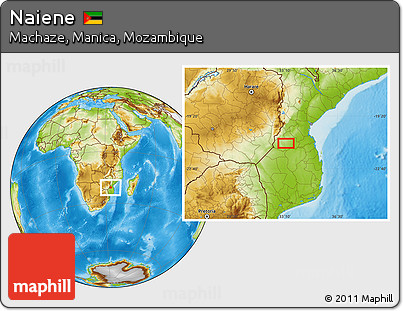 Physical Location Map of Naiene
